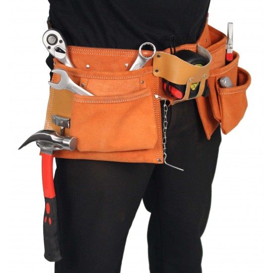 Cinto para Ferramenta, 2 Bolsas, 10 Divisrias  ref 47331 SAURIUM