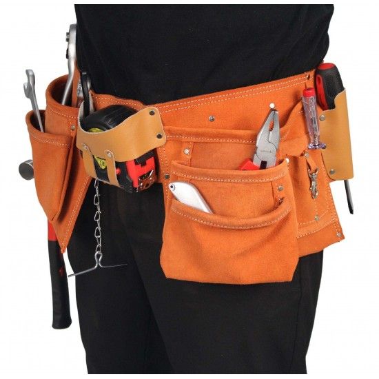 Cinto para Ferramenta, 2 Bolsas, 10 Divisrias  ref 47331 SAURIUM