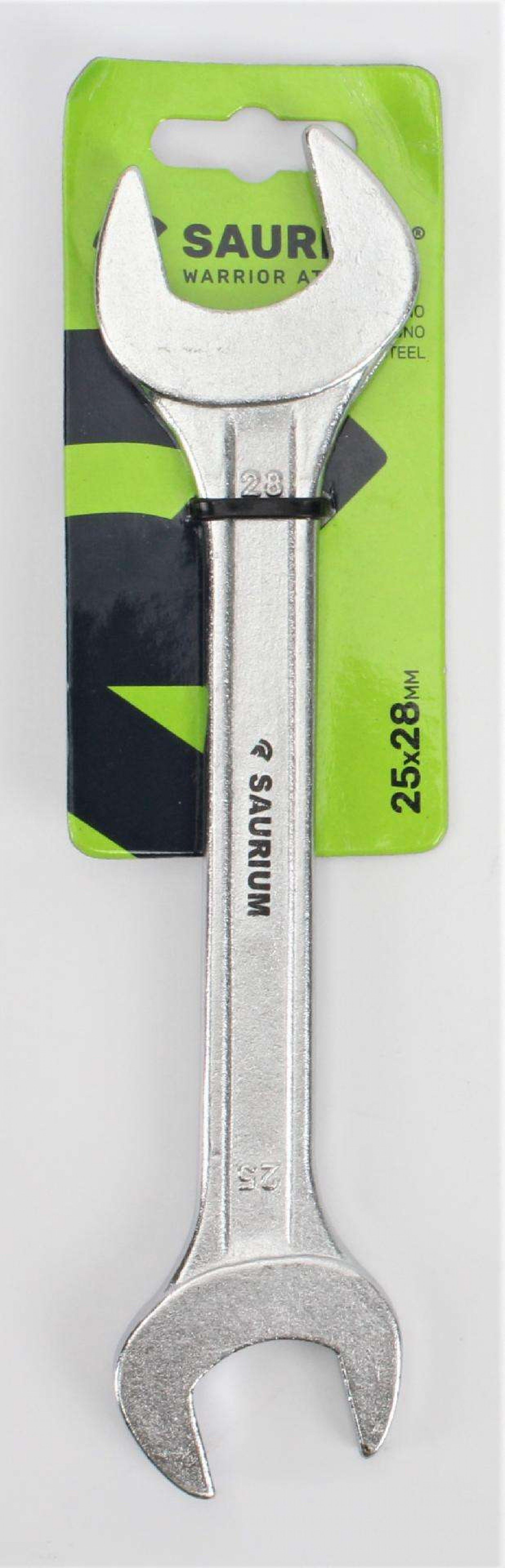 Chave 2 Bocas, 25x28mm, Aço Carbono refª 47209 SAURIUM