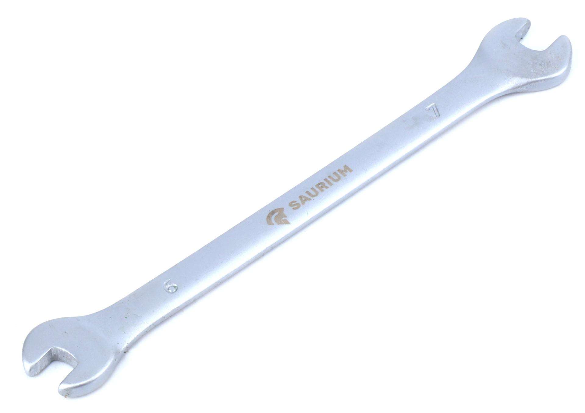 Chave 2 Bocas, 6x7mm, Aço Carbono refª 47198 SAURIUM