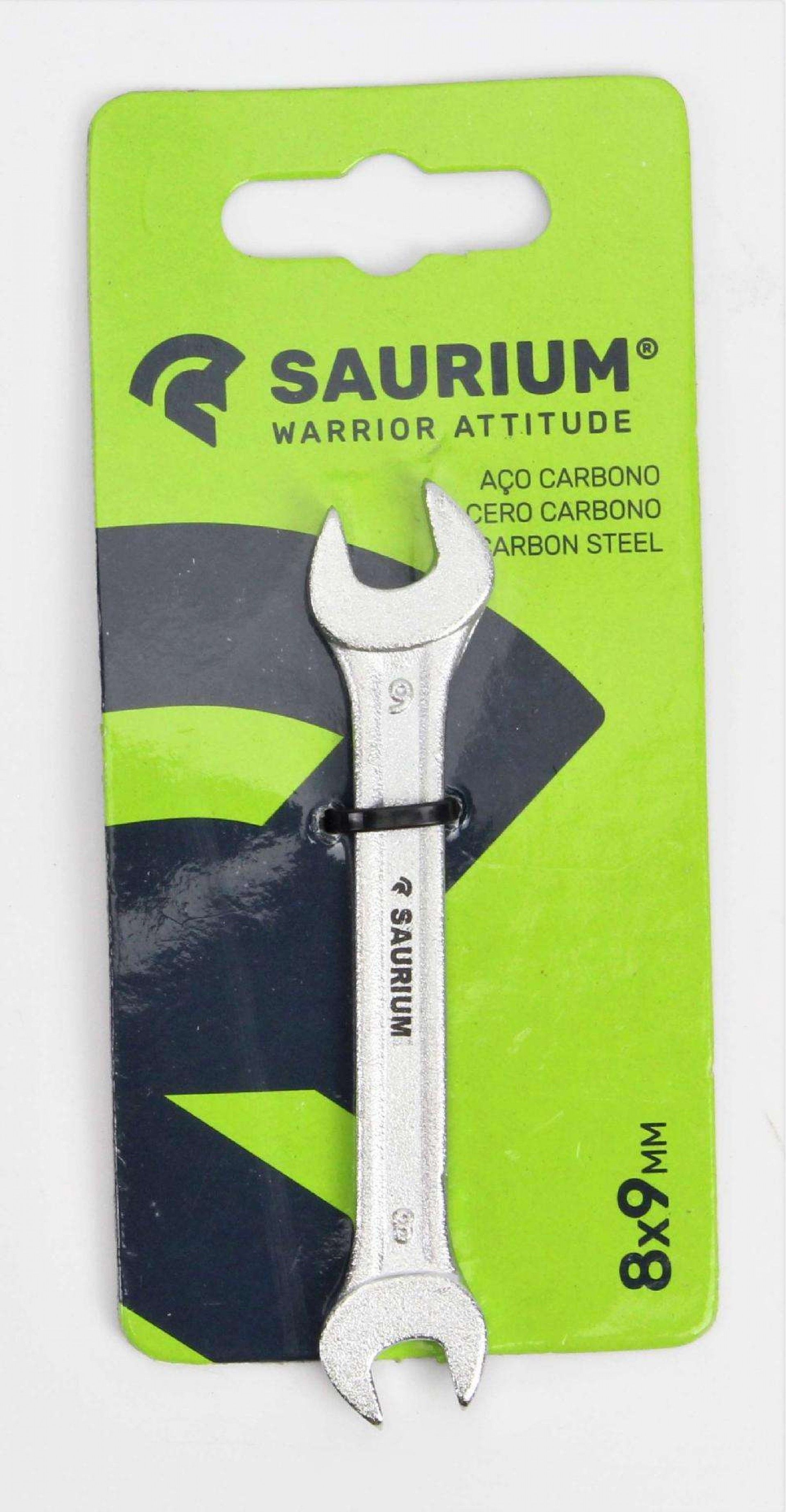 Chave 2 Bocas, 8x9mm, Aço Carbono refª 47199 SAURIUM