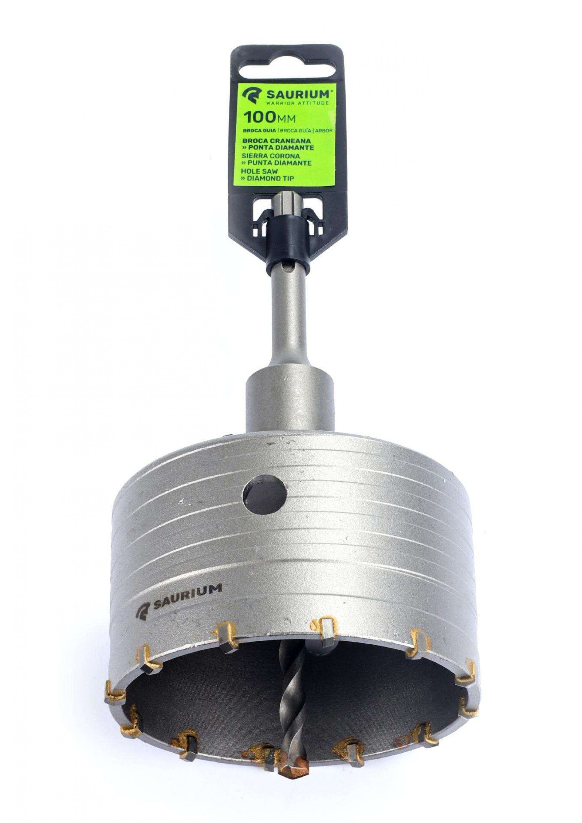 Broca Craneana com Guia, Diamante, 100mm refª 46614 SAURIUM