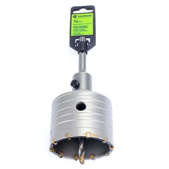 Broca Craneana com Guia, Diamante, 75mm refª 46609 SAURIUM Broca Craneana com Guia, Diamante, 75mm refª 46609 SAURIUM
