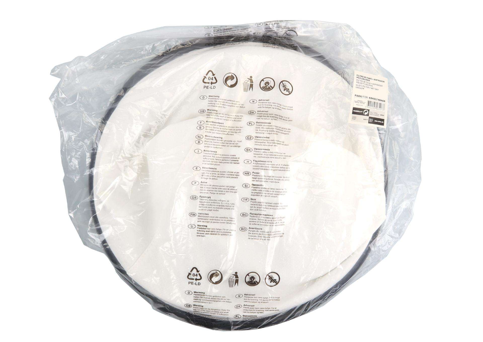 Filtro de Pano, para Aspirador ref. 46517 SAURIUM