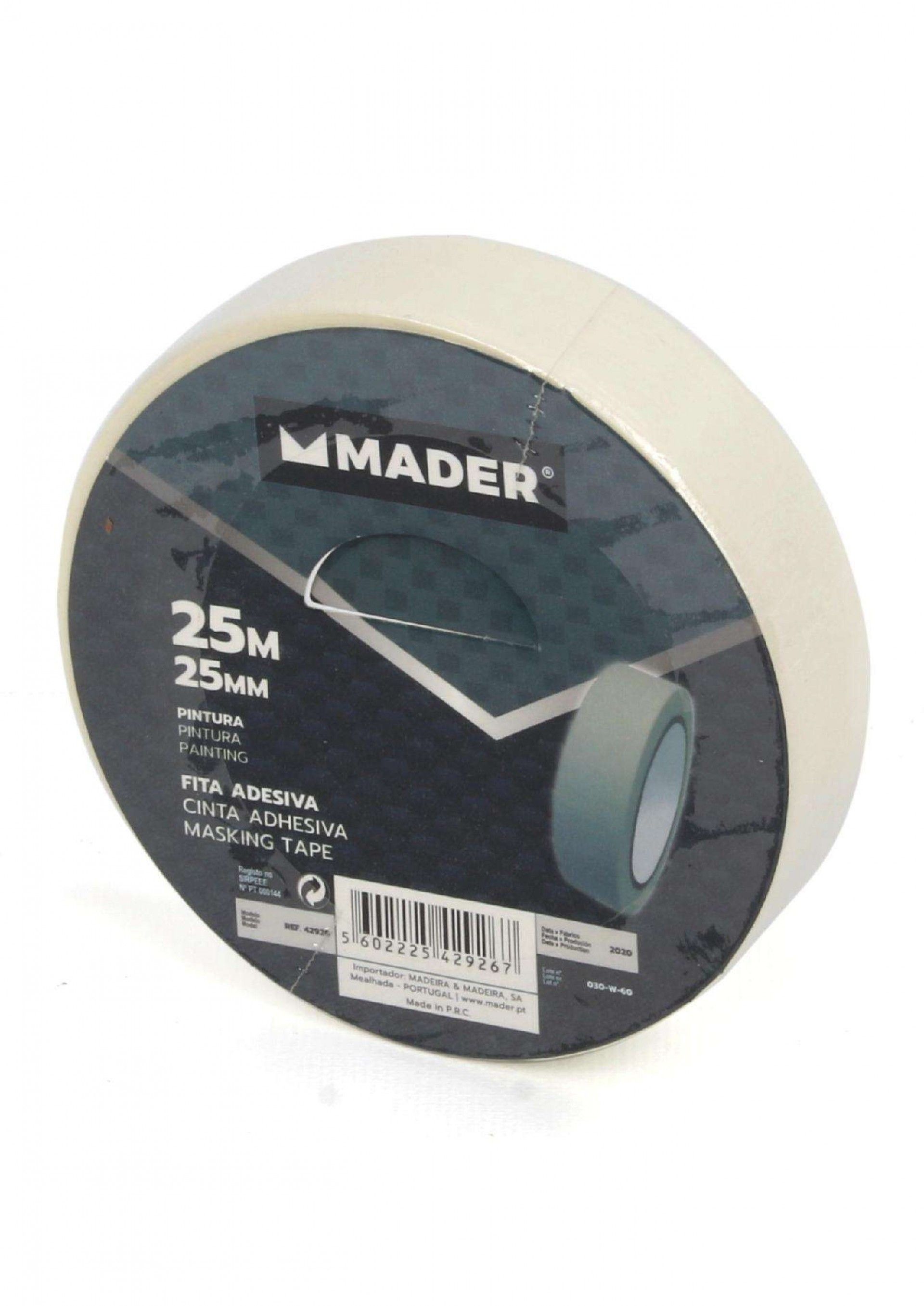 Fita Adesiva, Pintura, 25mmx25m refª 42926 MADER