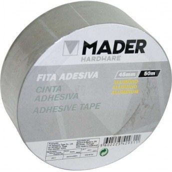 Fita Adesiva, Alumnio, 45mmx50m ref 42931 MADER
