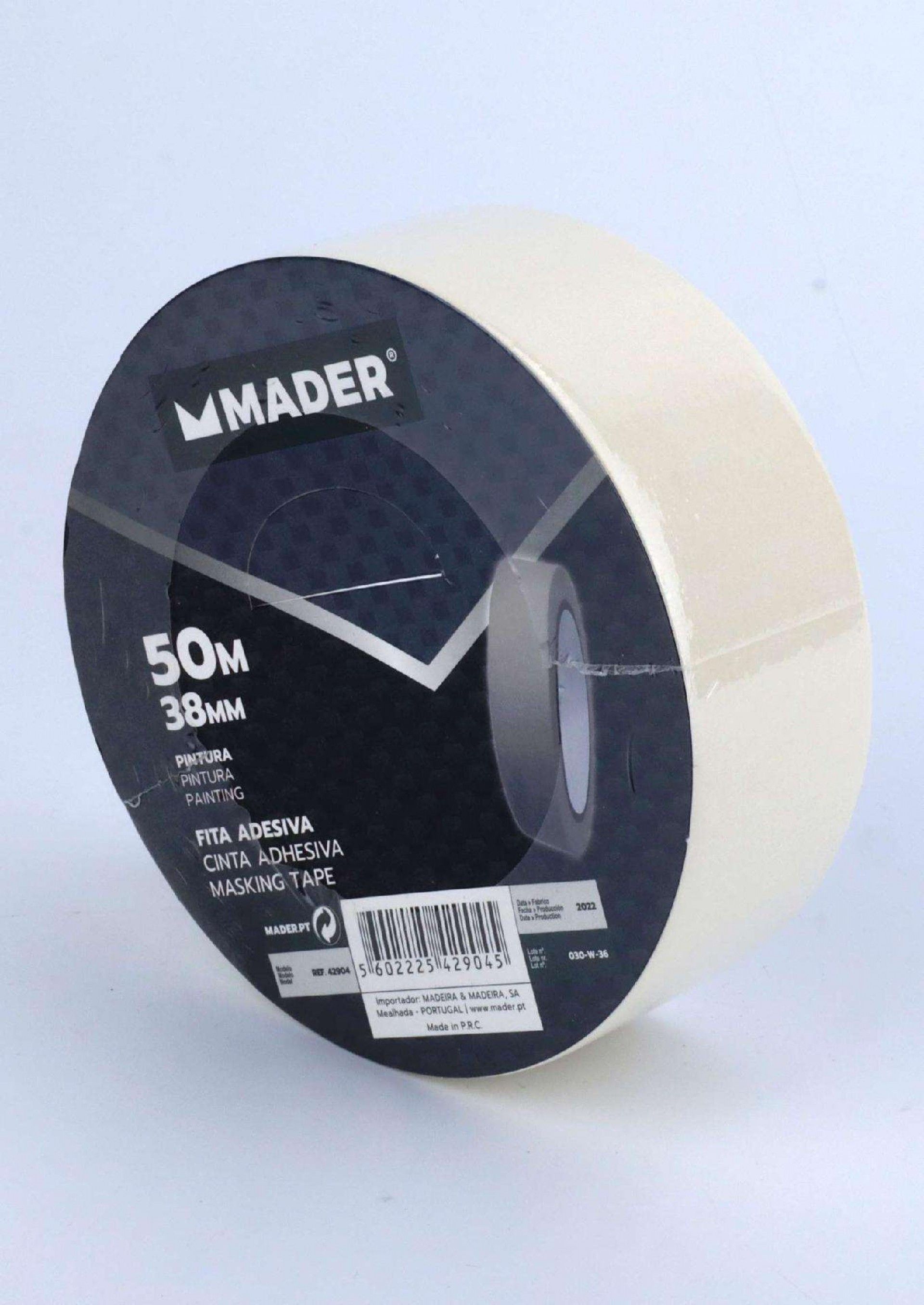Fita Adesiva, Pintura, 38mmx50m refª 42904 MADER