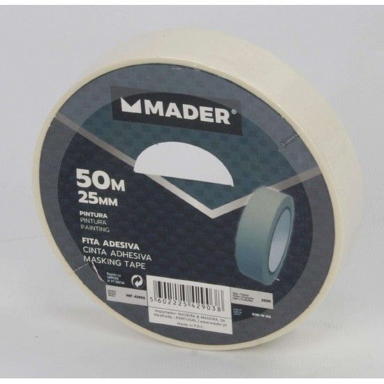Fita Adesiva, Pintura, 25mmx50m ref 42903 MADER