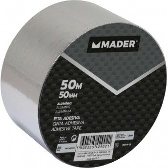 Fita Adesiva, Alumnio, 50mmx50m ref 42902 MADER