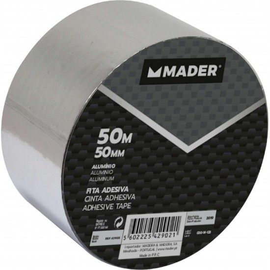 Fita Adesiva, Alumnio, 50mmx50m ref 42902 MADER