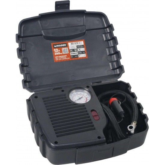 Mini Compressor de Ar, 250PSI, 12V ref 42613 MADER