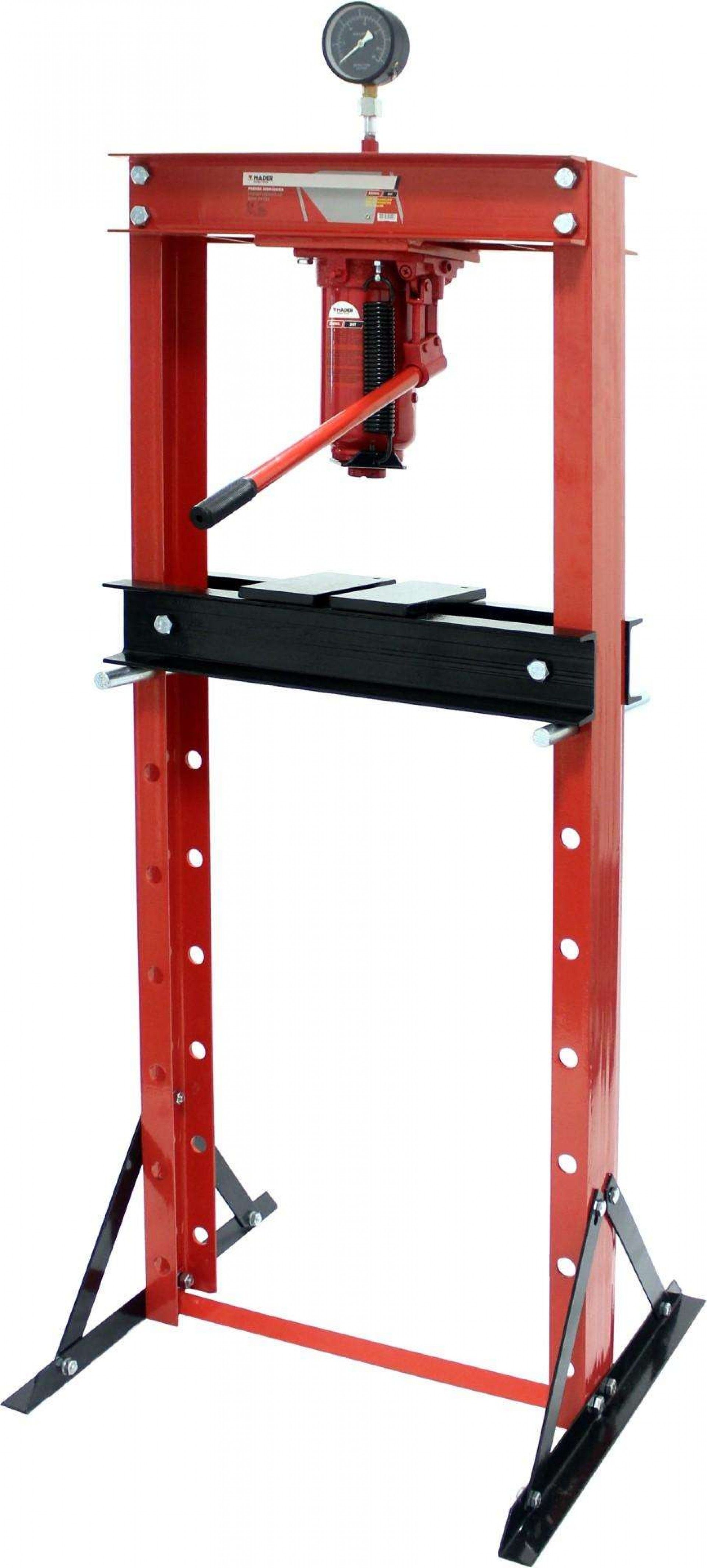 Prensa Hidráulica, com Manómetro, 20T refª 42140 MADER