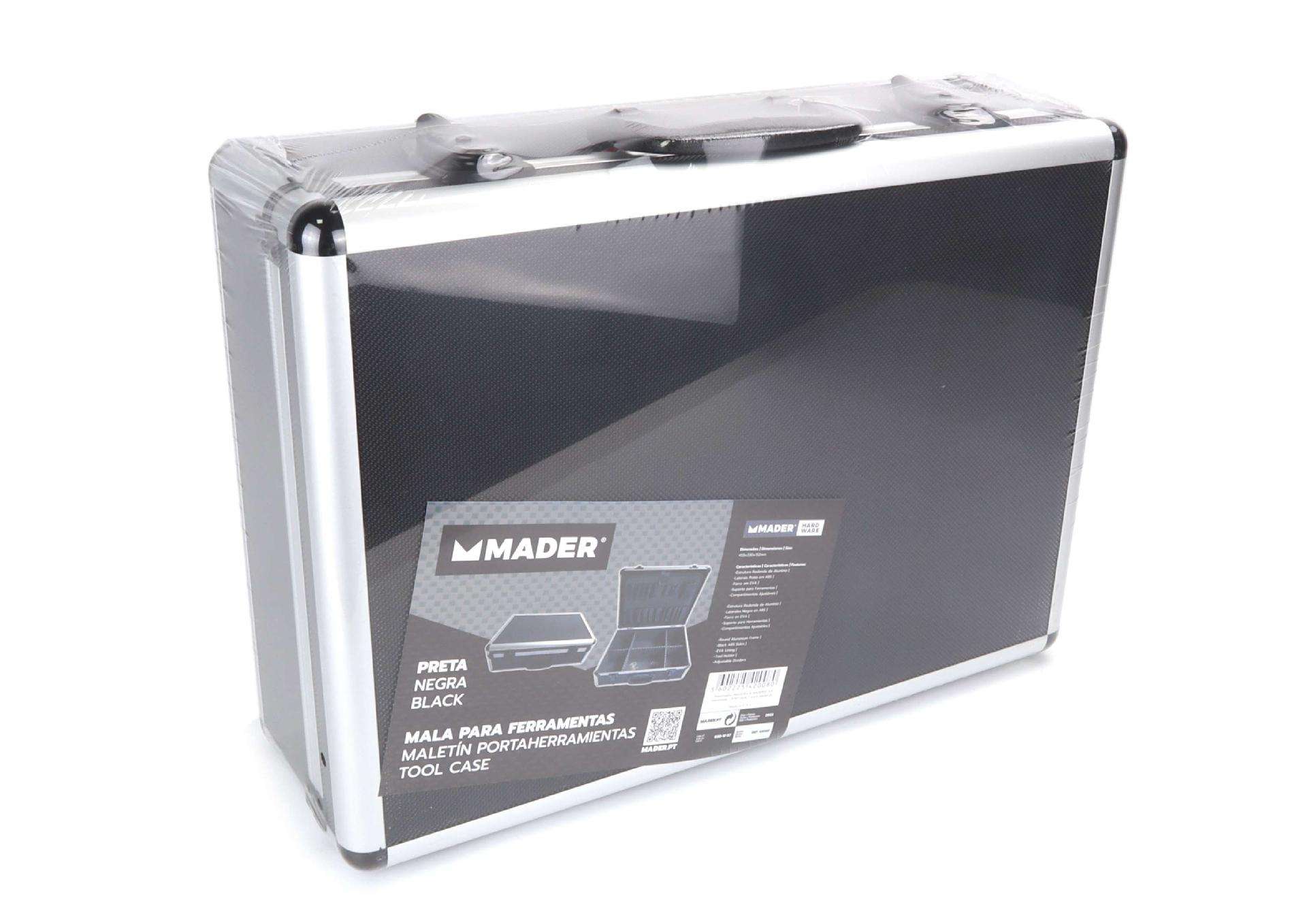 Mala ferramentas tipo diplomata, Preta refª 42008 Mader