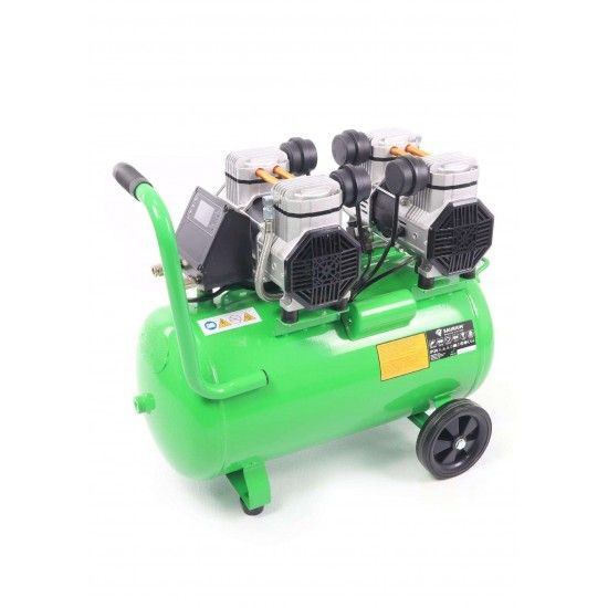 Compressor de Ar, Silencioso, 50L, 4HP, 4 Cabeas, 2 Motores, LCD  ref 37193 SAURIUM