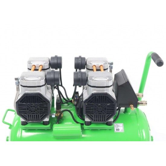 Compressor de Ar, Silencioso, 50L, 4HP, 4 Cabeas, 2 Motores, LCD  ref 37193 SAURIUM
