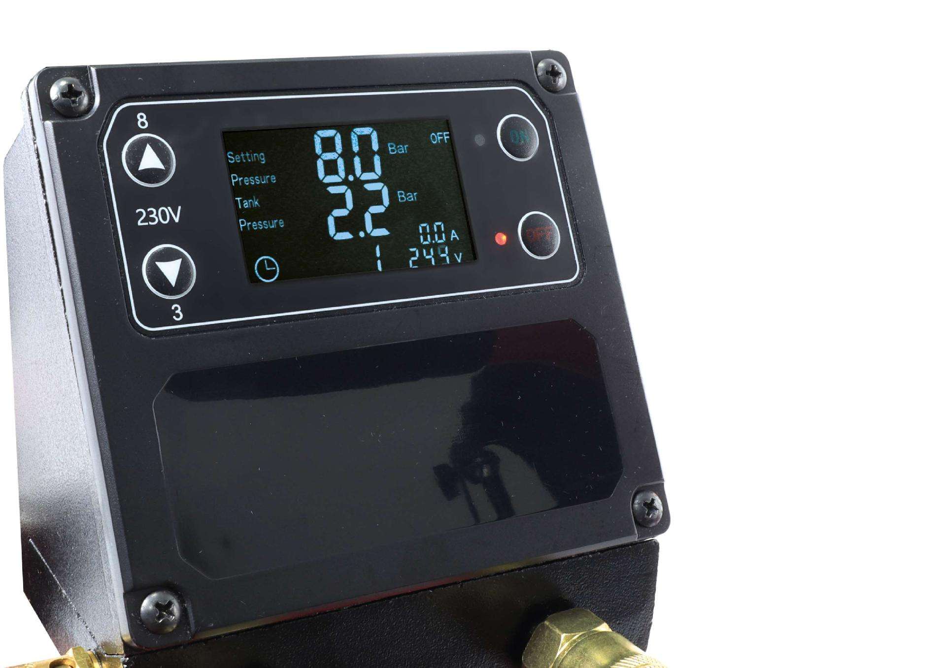 Compressor de Ar, Silencioso, 50L, 4HP, 4 Cabeças, 2 Motores, LCD refª 37193 SAURIUM