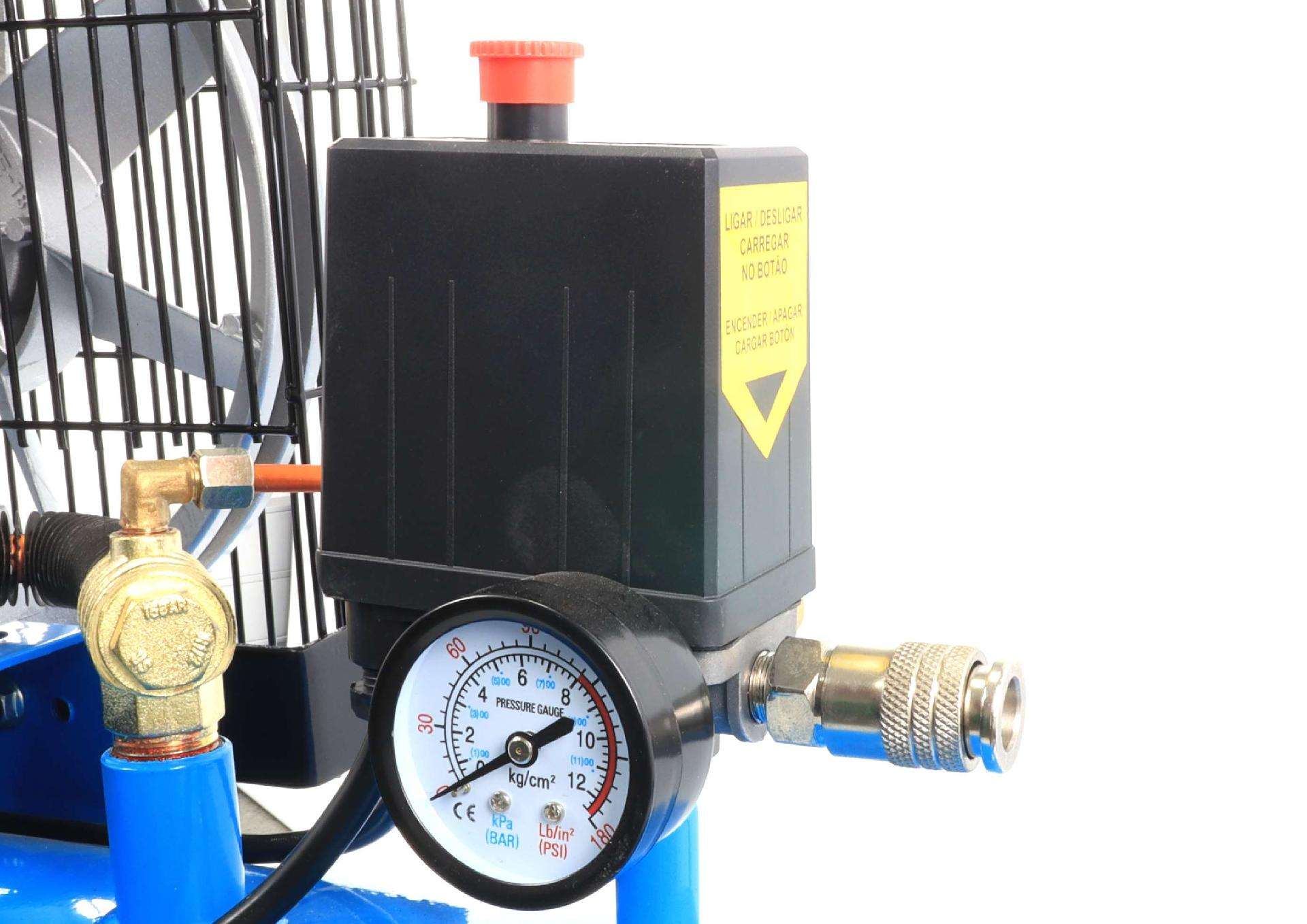 Compressor de Ar, Correia, 200L, 3hp, 10Bar refª 37189 SAURIUM