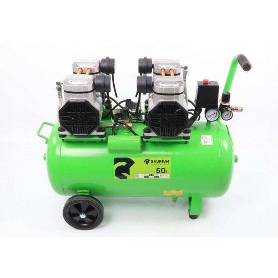 Compressor de Ar, Monobloco, 50L, 4HP, 4 Cabeas, 2 Motores  ref 37187 SAURIUM