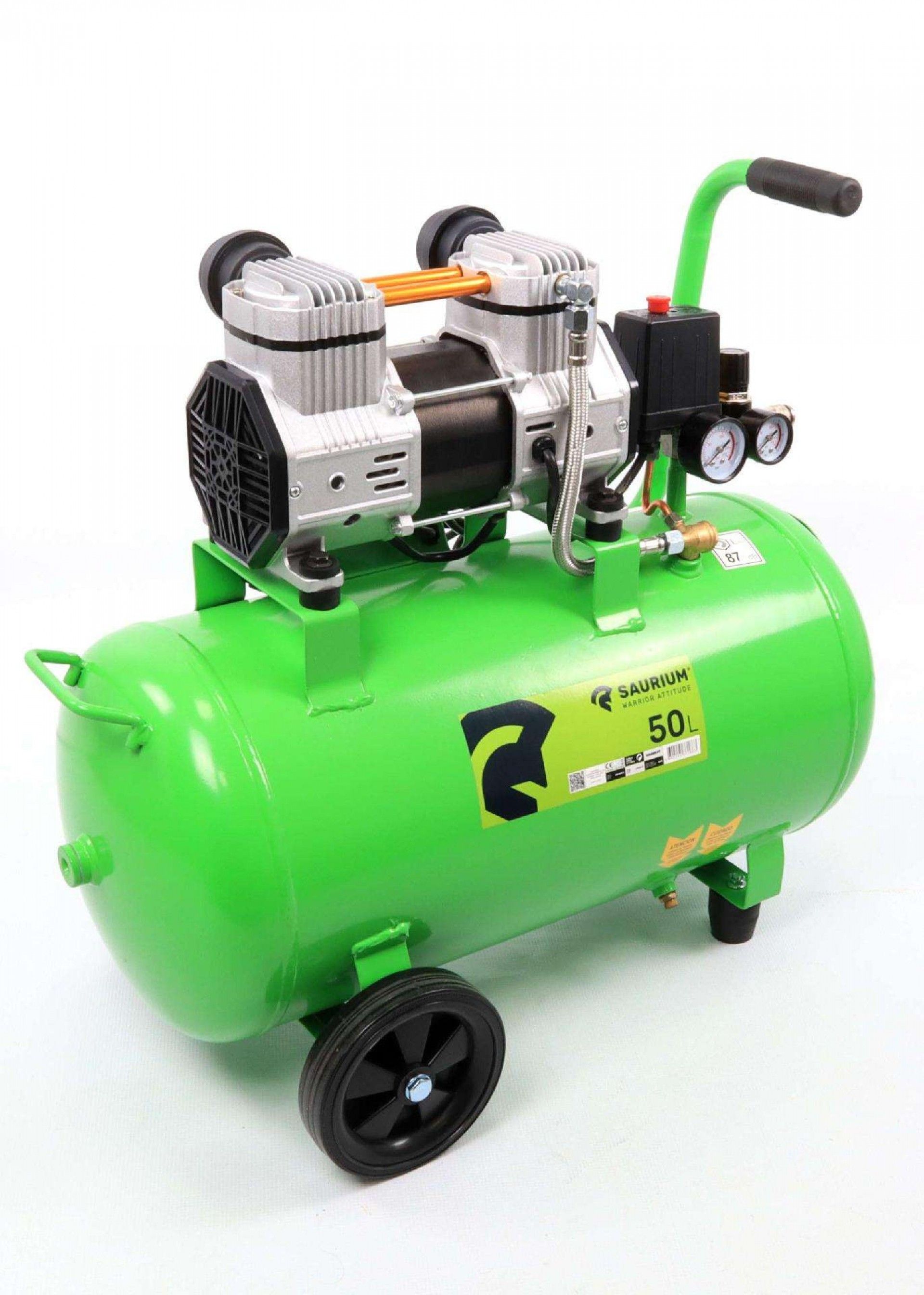Compressor de Ar, 50L, 2HP, Cabeça Dupla refª 37186 SAURIUM