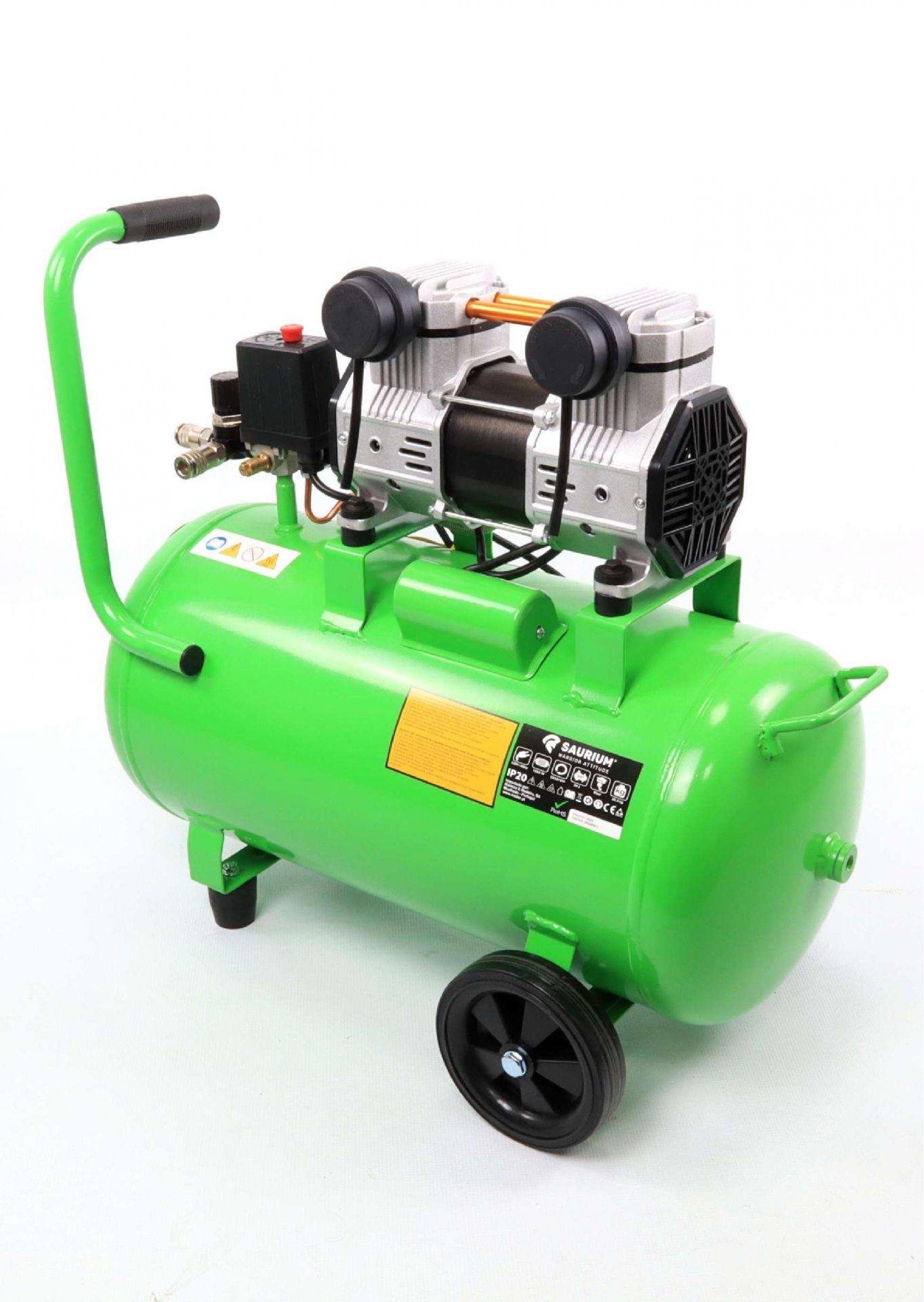 Compressor de Ar, 50L, 2HP, Cabeça Dupla refª 37186 SAURIUM