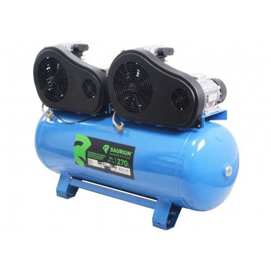 Compressor de Ar Trifsico, 270L, 4HP+4HP  ref 37184 SAURIUM