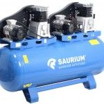 Compressor de Ar Trifásico, 270L, 4HP+4HP refª 37184 SAURIUM Compressor de Ar Trifásico, 270L, 4HP+4HP refª 37184 SAURIUM