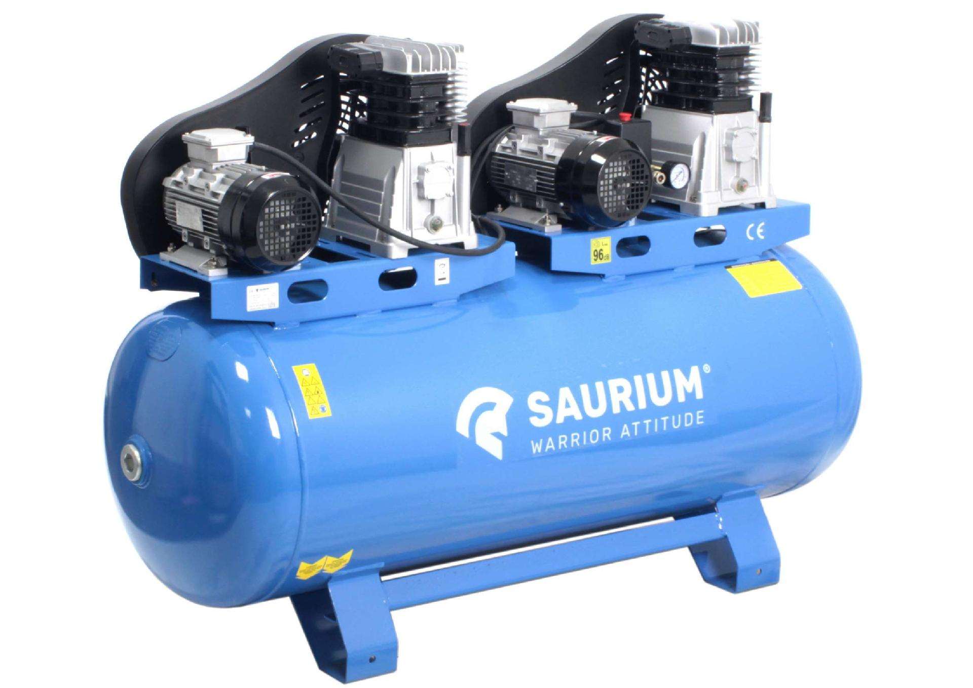 Compressor de Ar Trifásico, 270L, 4HP+4HP refª 37184 SAURIUM