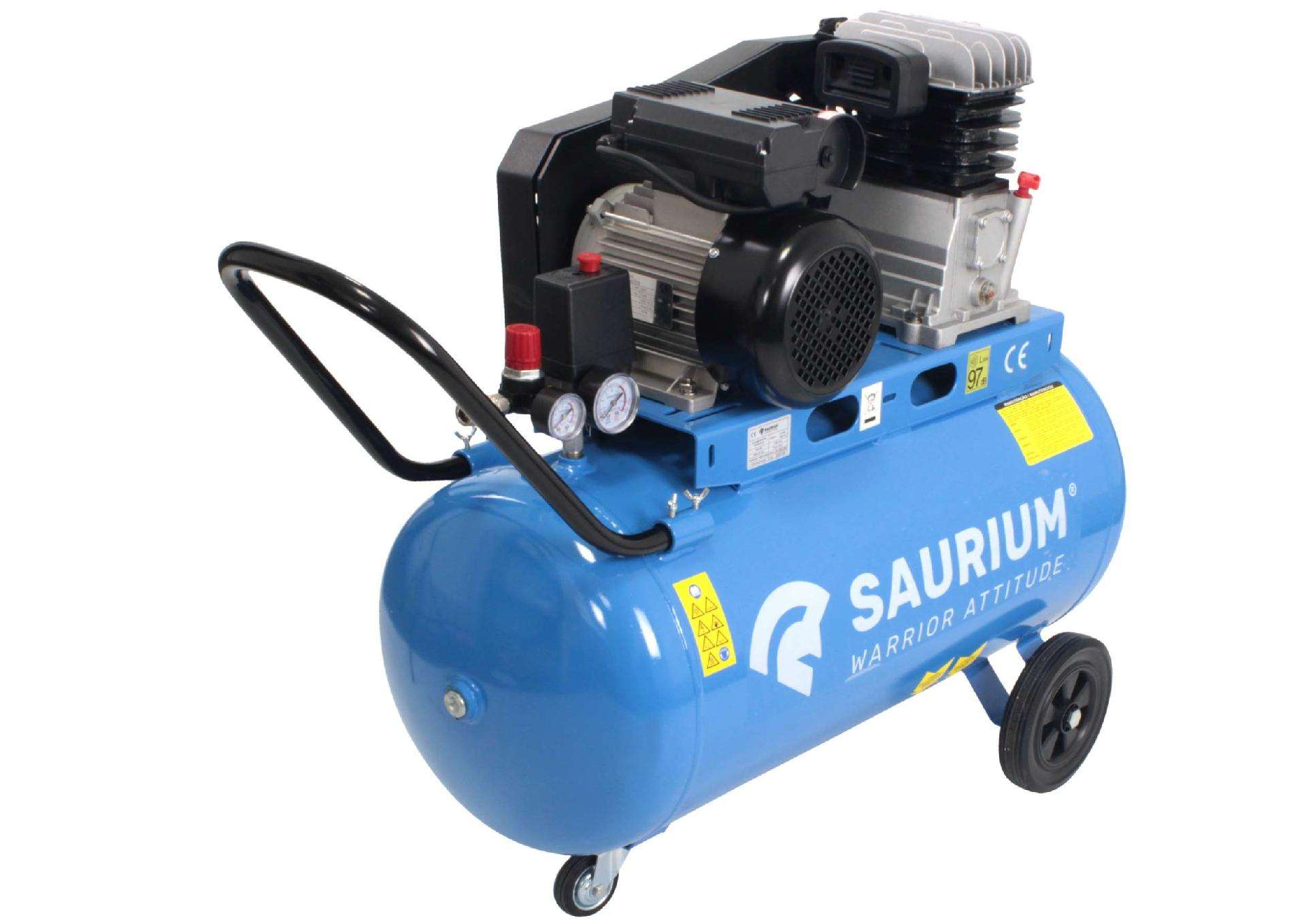 Compressor de Ar Monofásico, 100L, 3HP refª 37181 SAURIUM