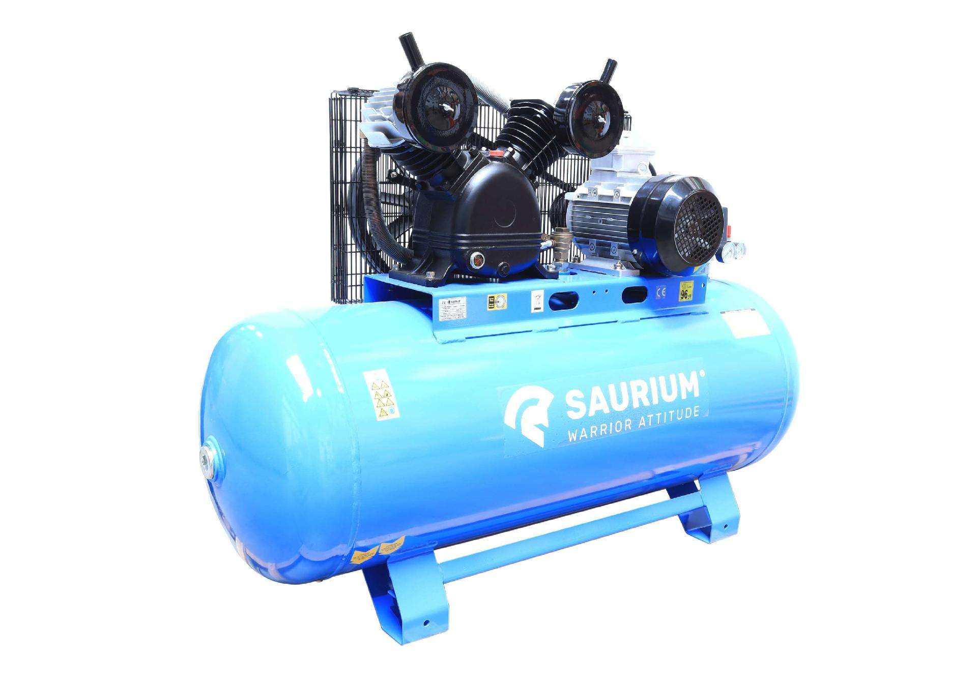 Compressor de Ar, Correia, 270L, 5.5hp, 10Bar, Trifásico refª 37167 SAURIUM