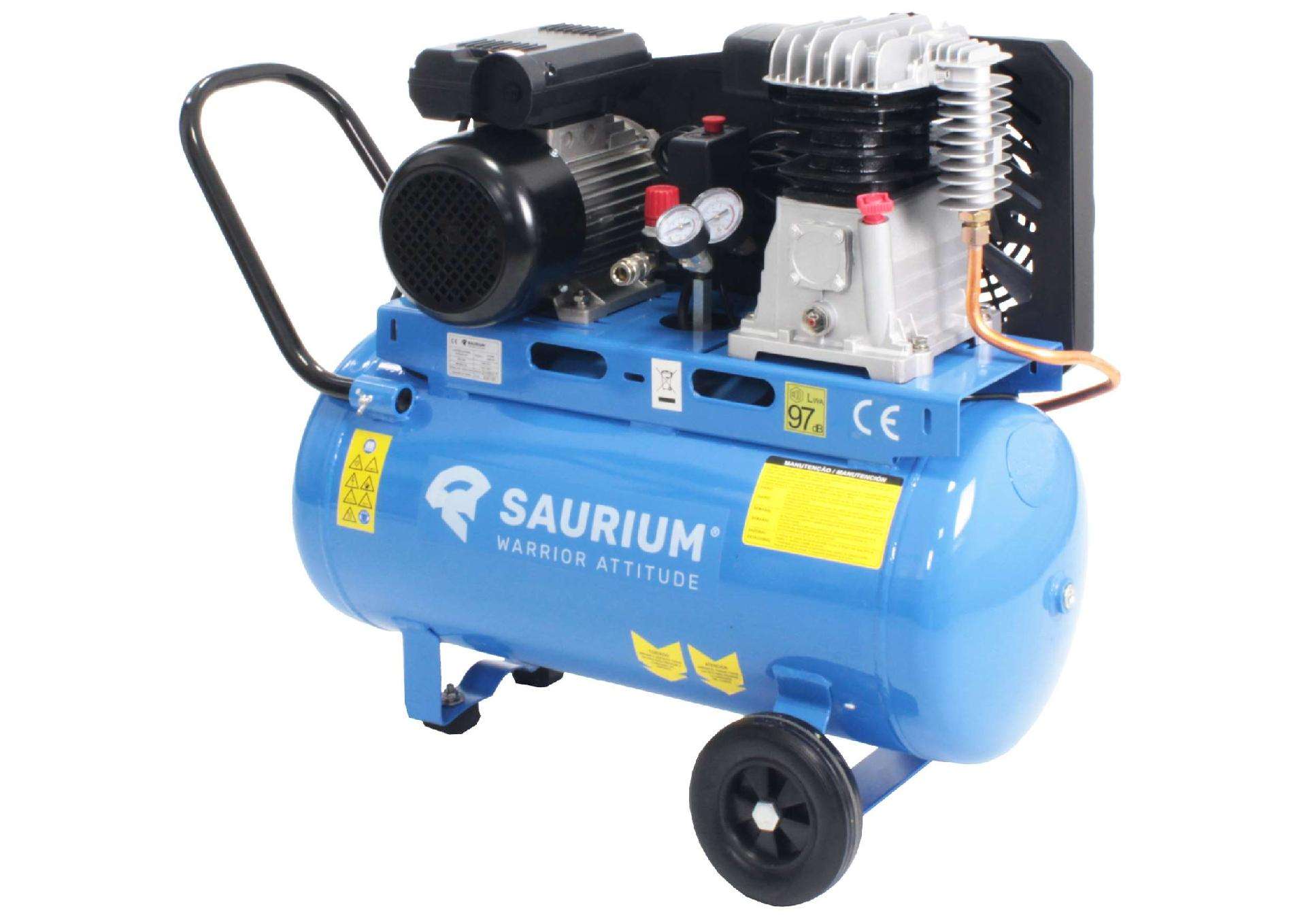 Compressor de Ar Monofásico, 50L, 3HP refª 37180 SAURIUM