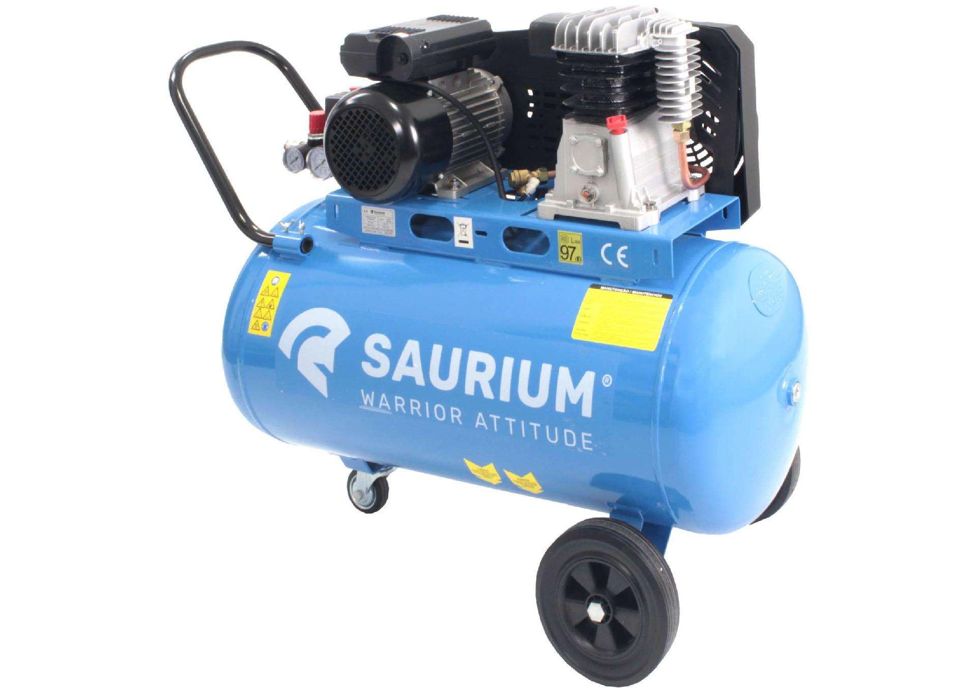 Compressor de Ar Monofásico, 100L, 3HP refª 37181 SAURIUM