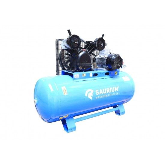 Compressor de Ar, Correia, 270L, 5.5hp, 10Bar, Trifásico refª 37167 SAURIUM Compressor de Ar, Correia, 270L, 5.5hp, 10Bar, Trifásico refª 37167 SAURIUM