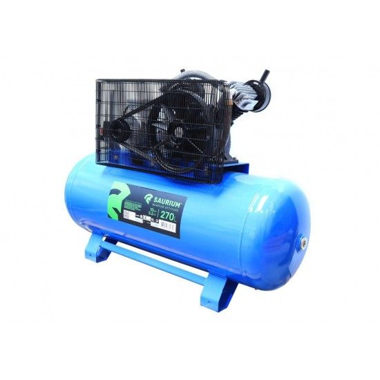 Compressor de Ar, Correia, 270L, 5.5hp, 10Bar, Trifásico refª 37167 SAURIUM Compressor de Ar, Correia, 270L, 5.5hp, 10Bar, Trifásico refª 37167 SAURIUM
