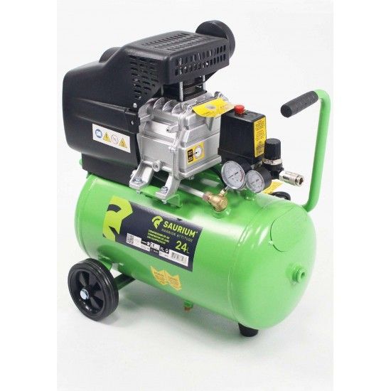 Compressor 24L, 1.5HP, Monofásico  refª 37128 SAURIUM Compressor 24L, 1.5HP, Monofásico  refª 37128 SAURIUM