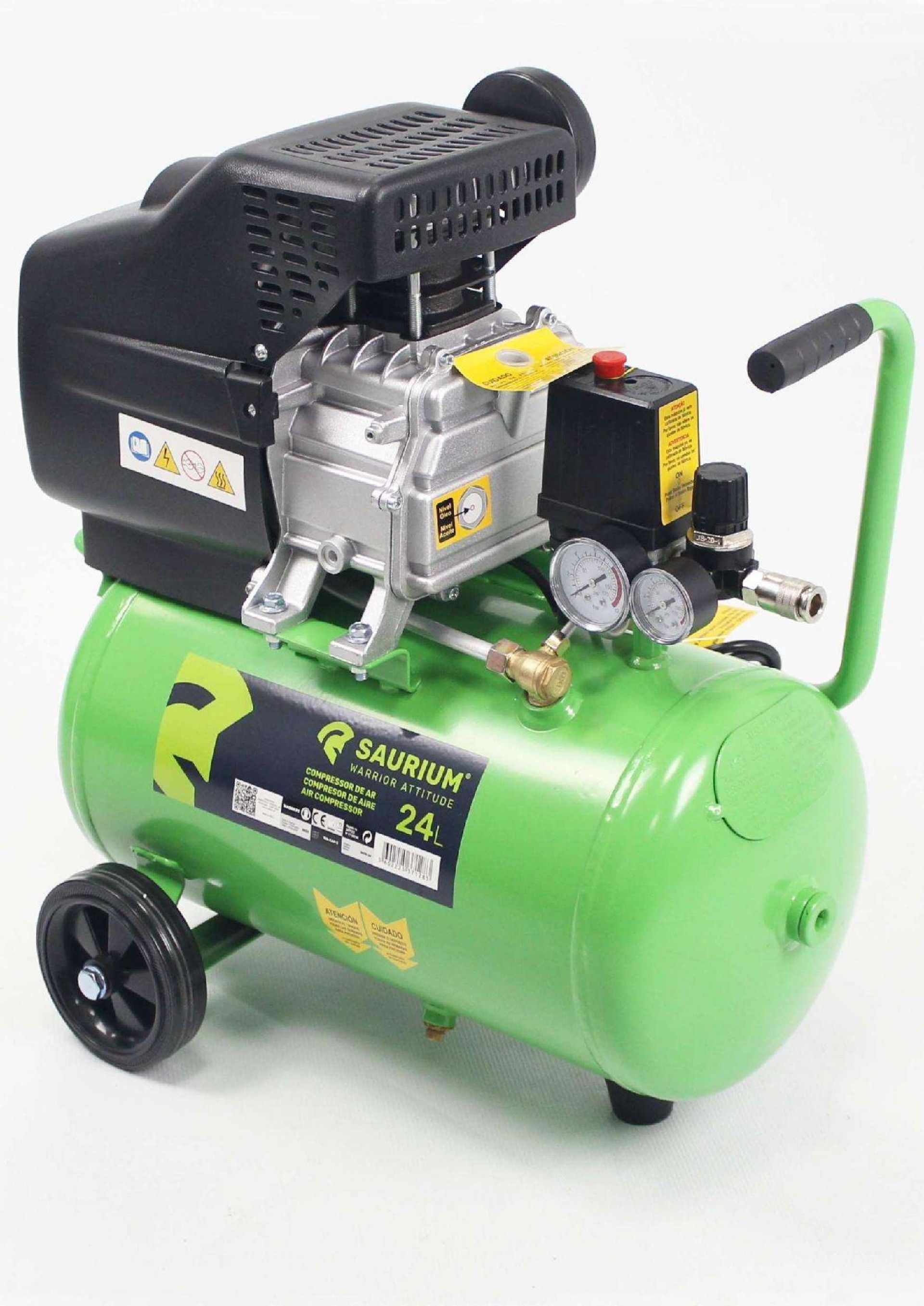 Compressor 24L, 1.5HP, Monofásico refª 37128 SAURIUM