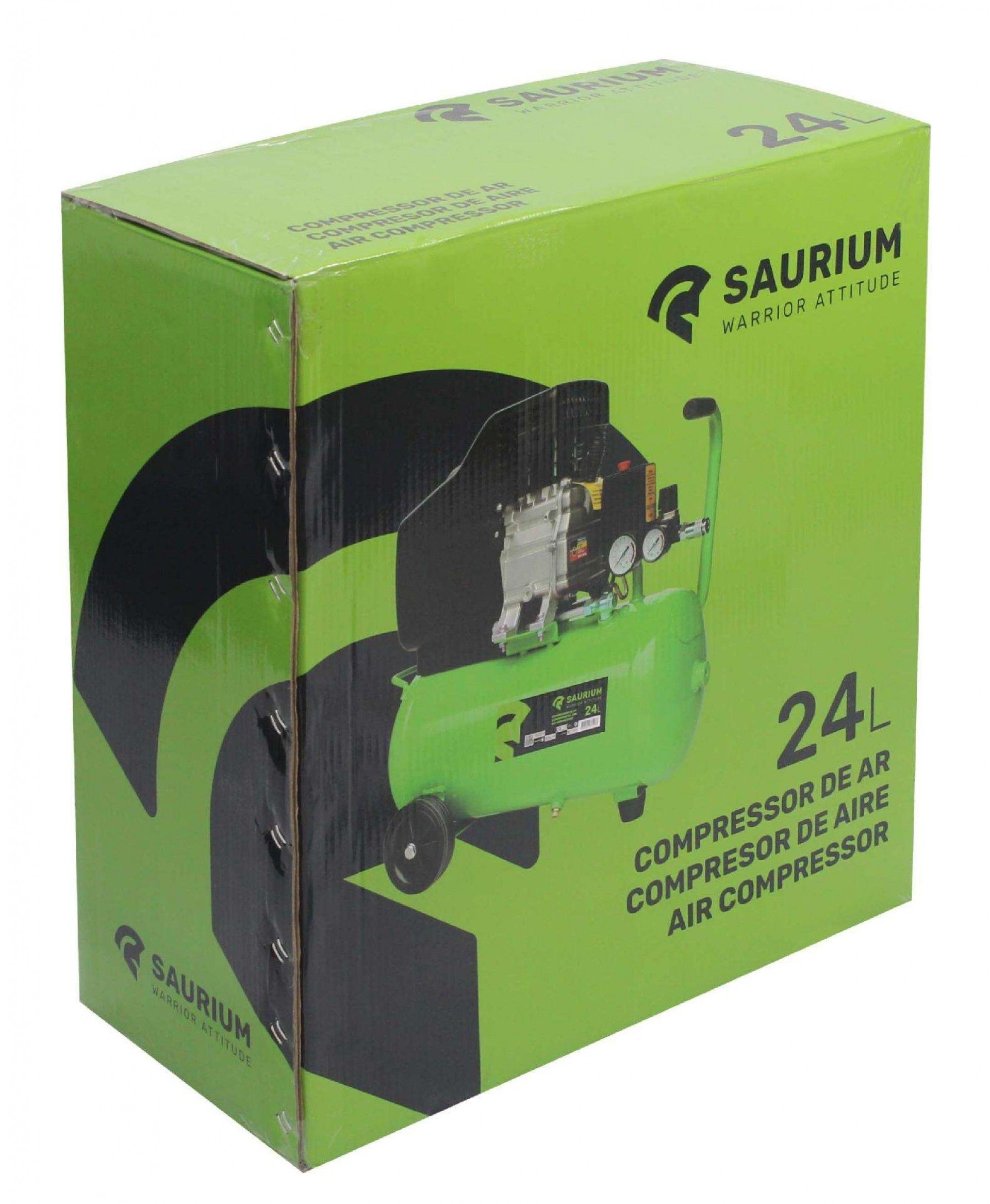 Compressor 24L, 1.5HP, Monofásico refª 37128 SAURIUM