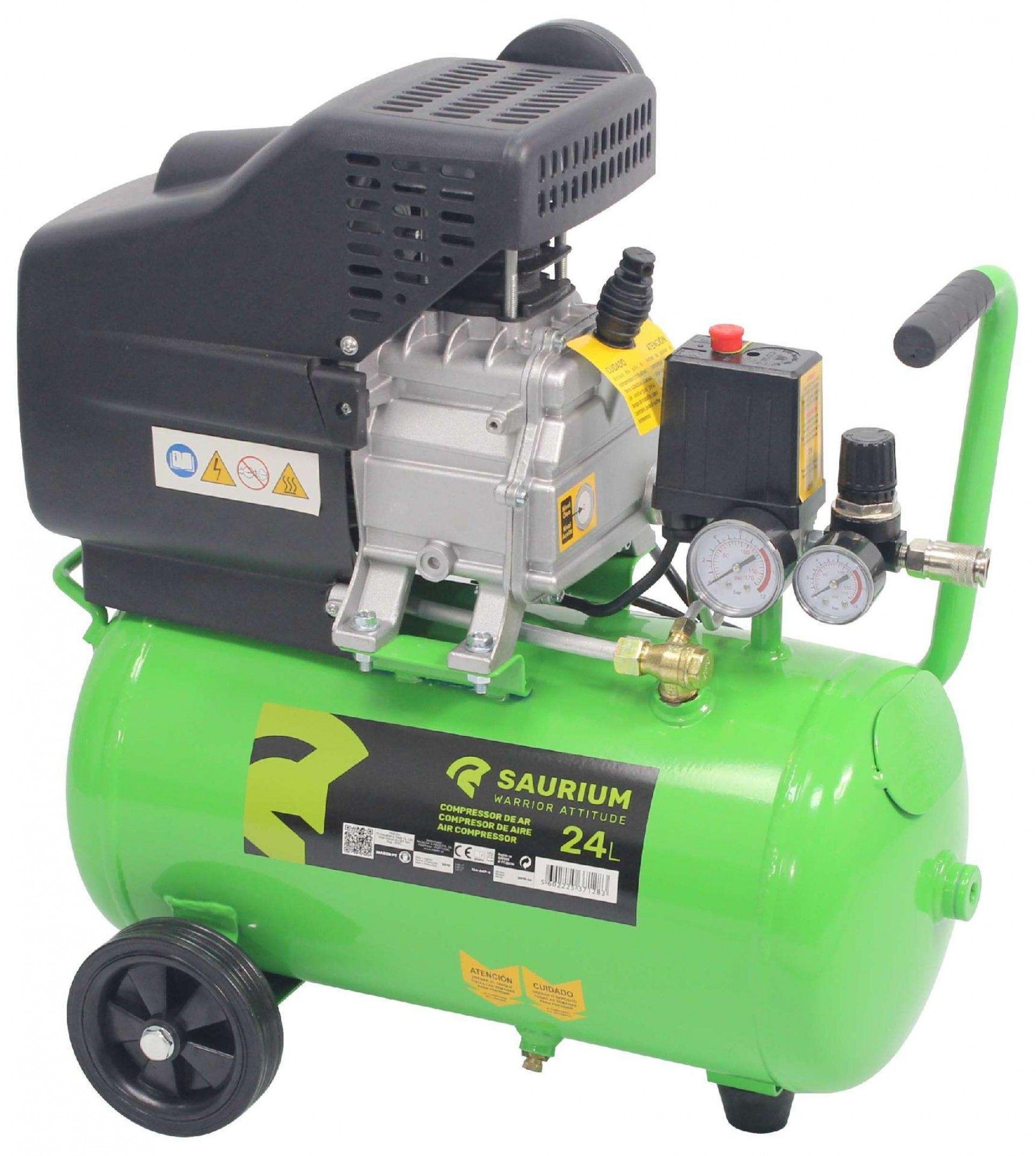 Compressor 24L, 1.5HP, Monofásico refª 37128 SAURIUM
