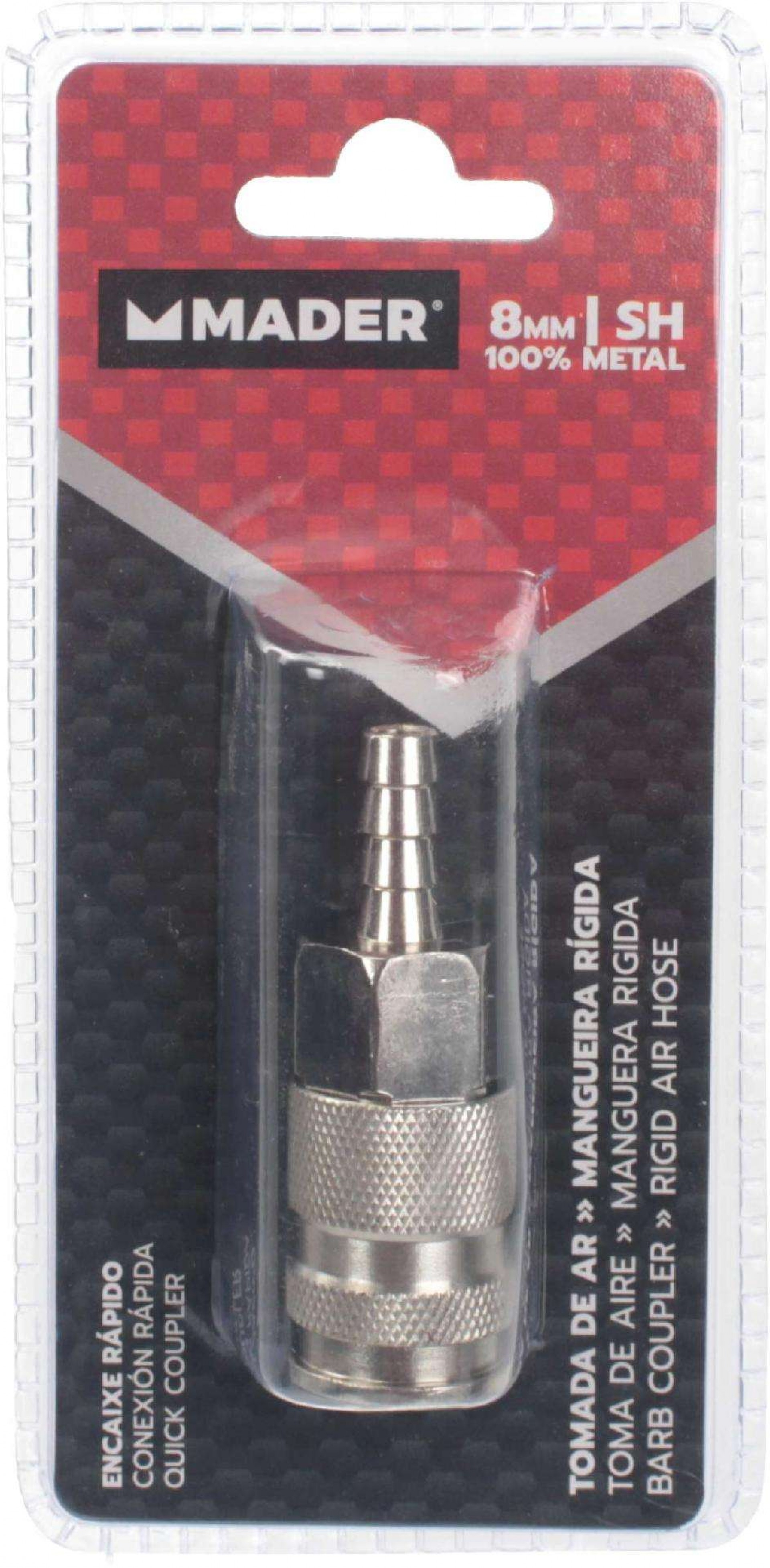 Tomada de Ar para Mangueira Rígida, 8mm refª 35195 MADER