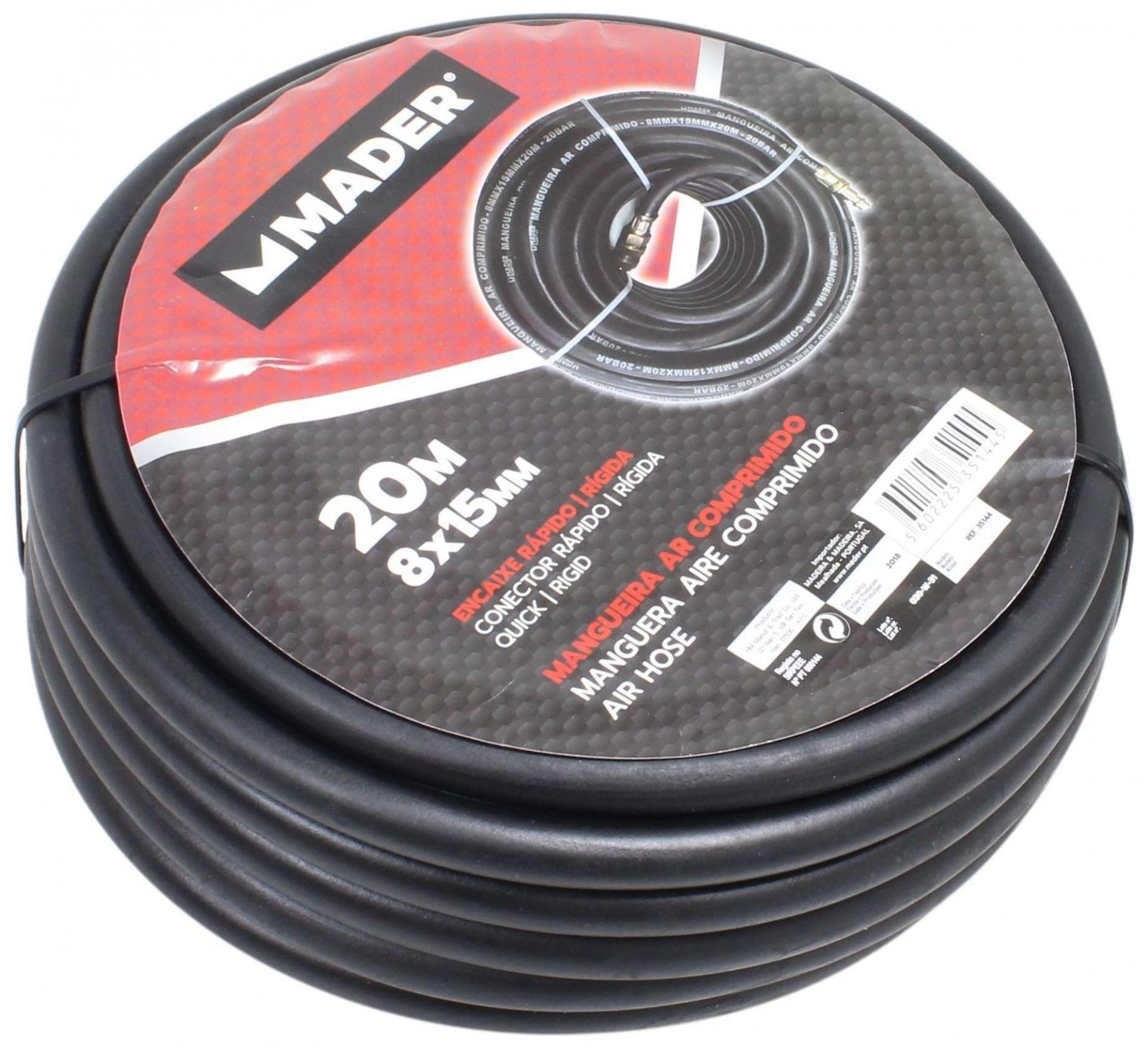 Mangueira de Ar Comprimido, Rígida, 20m refª 35144 MADER