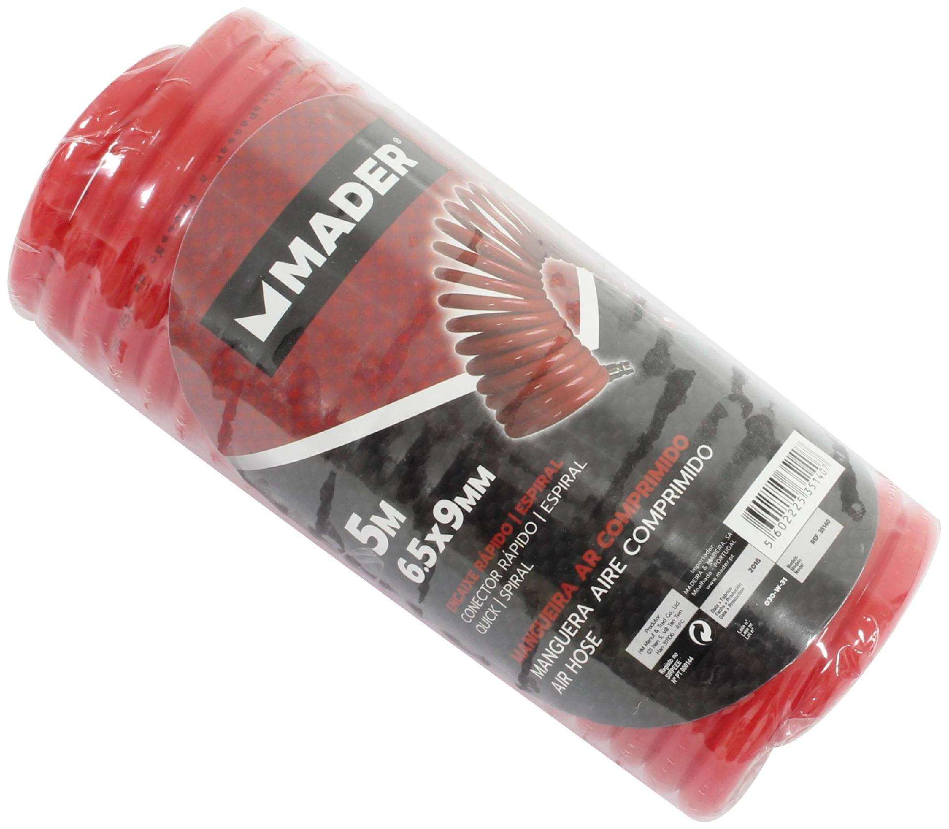 Mangueira Ar Comprimido, Espiral, 5m refª 35140 MADER