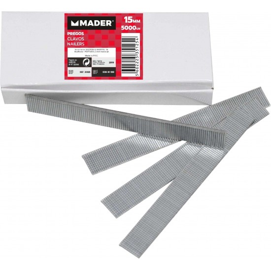 Pregos 15mm, 5000Un refª 35125 Mader Pregos 15mm, 5000Un refª 35125 Mader