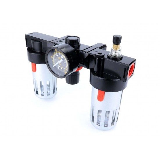 Filtro anti-humidade + Regulador + Lubrificador ½ refª 35049 Mader Filtro anti-humidade + Regulador + Lubrificador ½ refª 35049 Mader