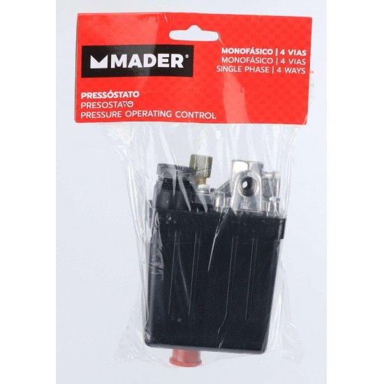 Pressóstato 4 Vias ¼ Monofásico refª 35068 Mader Pressóstato 4 Vias ¼ Monofásico refª 35068 Mader