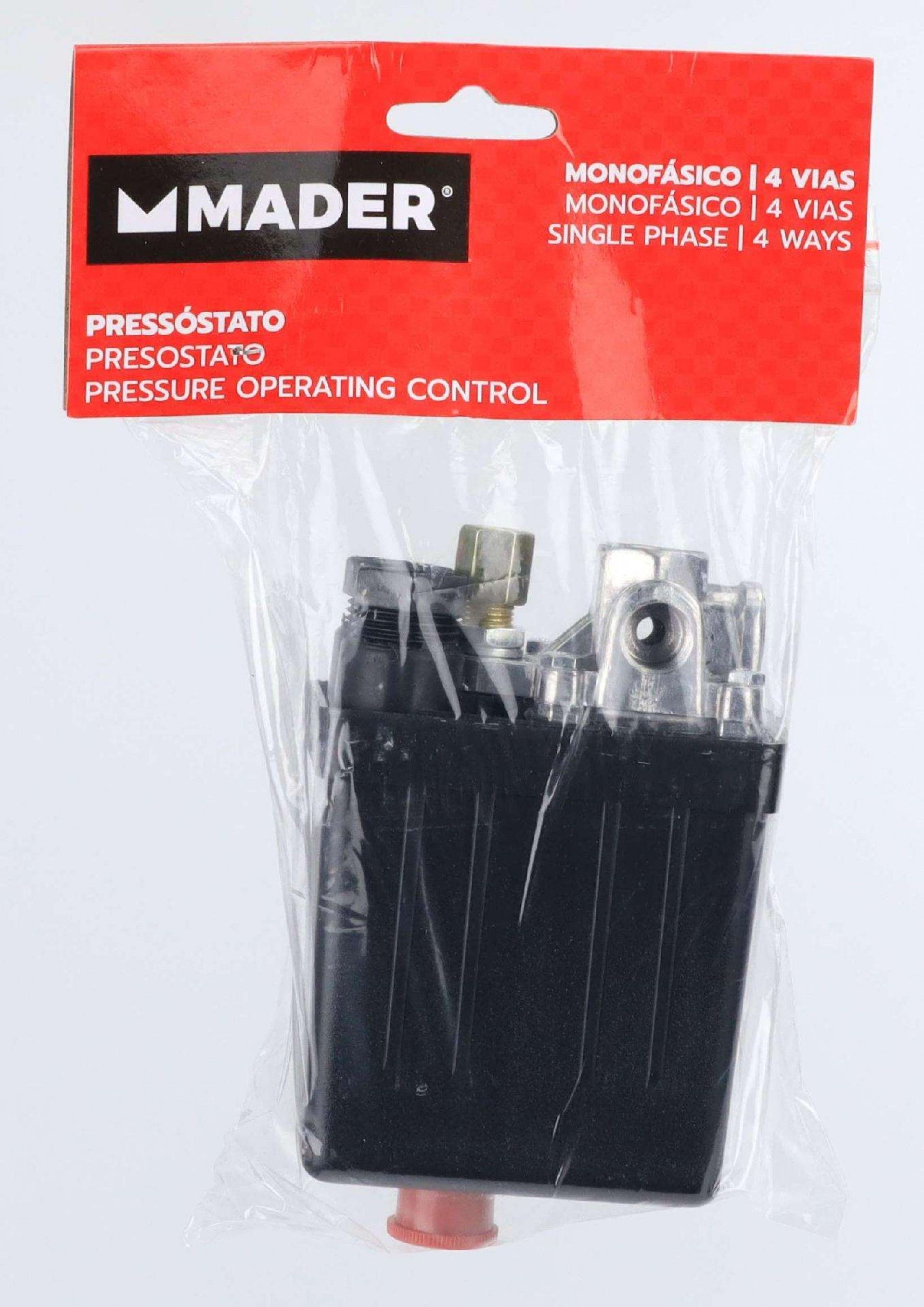 Pressóstato 4 Vias ¼ Monofásico refª 35068 Mader