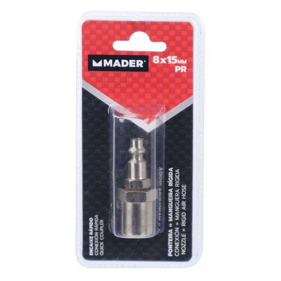 Encaixe Rpido para Mangueira Rgida, 8x15mm ref 35038 MADER