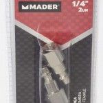 Encaixe Rápido para Mangueira, Rosca Interior, 1/4, 2Un refª 35031 MADER Encaixe Rápido para Mangueira, Rosca Interior, 1/4, 2Un refª 35031 MADER