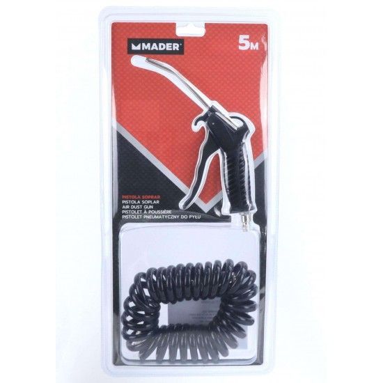 Pistola de Soprar, com Mangueira Espiral, 5m refª 34903 MADER Pistola de Soprar, com Mangueira Espiral, 5m refª 34903 MADER