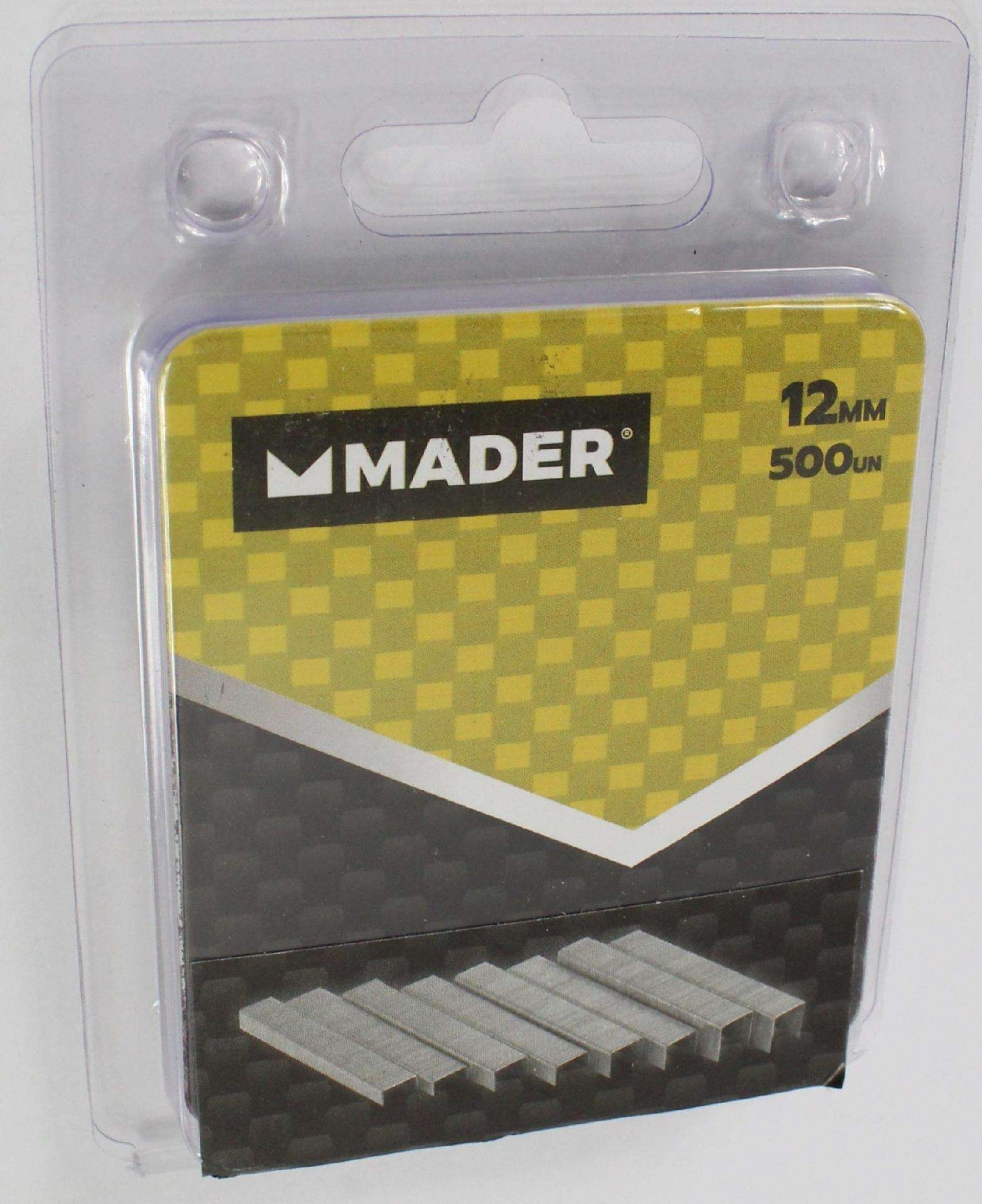 Agrafes, 12mm, 500Un refª 33213 MADER