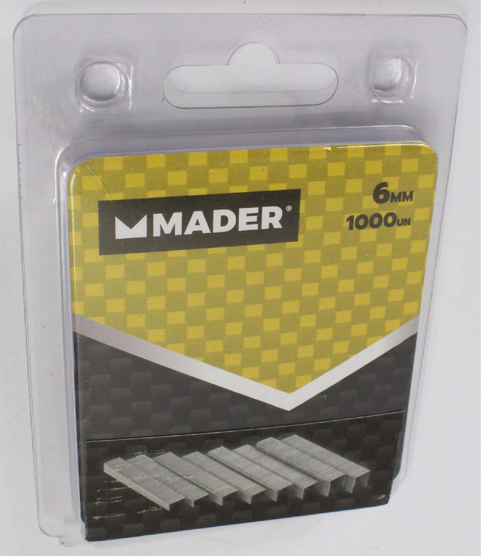 Agrafes, 6mm, 1000Un refª 33210 MADER