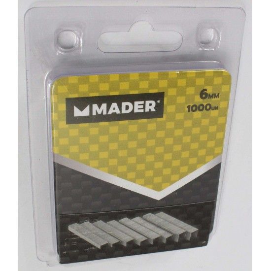 Agrafes, 6mm, 1000Un ref 33210 MADER